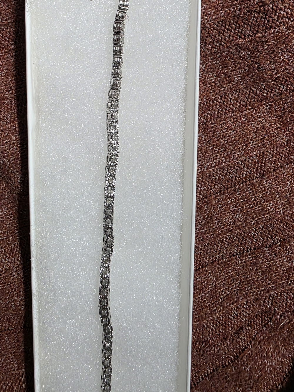 Sterling Silver Diamond  Tennis Bracelet